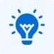 Icon of a light bulb